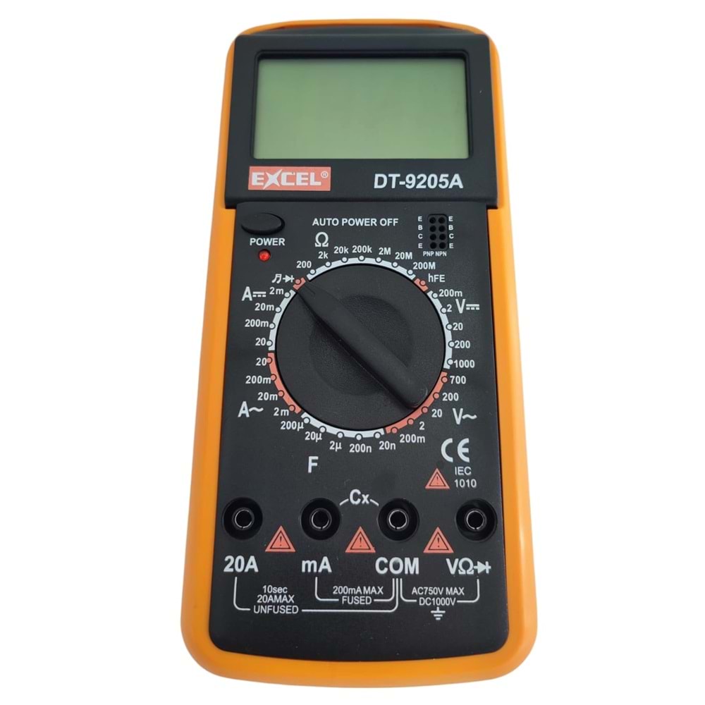 ÖLÇÜ ALETİ DİGİTAL EXCEL DT-9205A